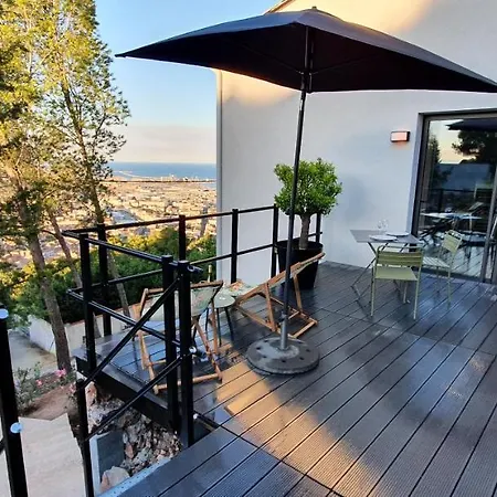 Le Rouquier Studio Terrasse Vue Exceptionnelle Sete Exterior photo